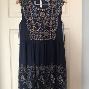 Vanessa Virginia, Anthropologie short blue dress.